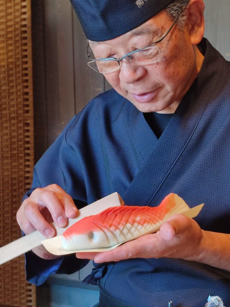 Kitagawa san - Wagashi master in Kumamoto City Japan