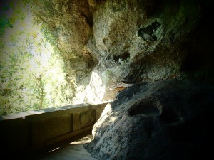 Musashi Miyamoto's meditation stone   