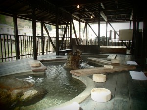 Tsuetate Onsen foot bath 